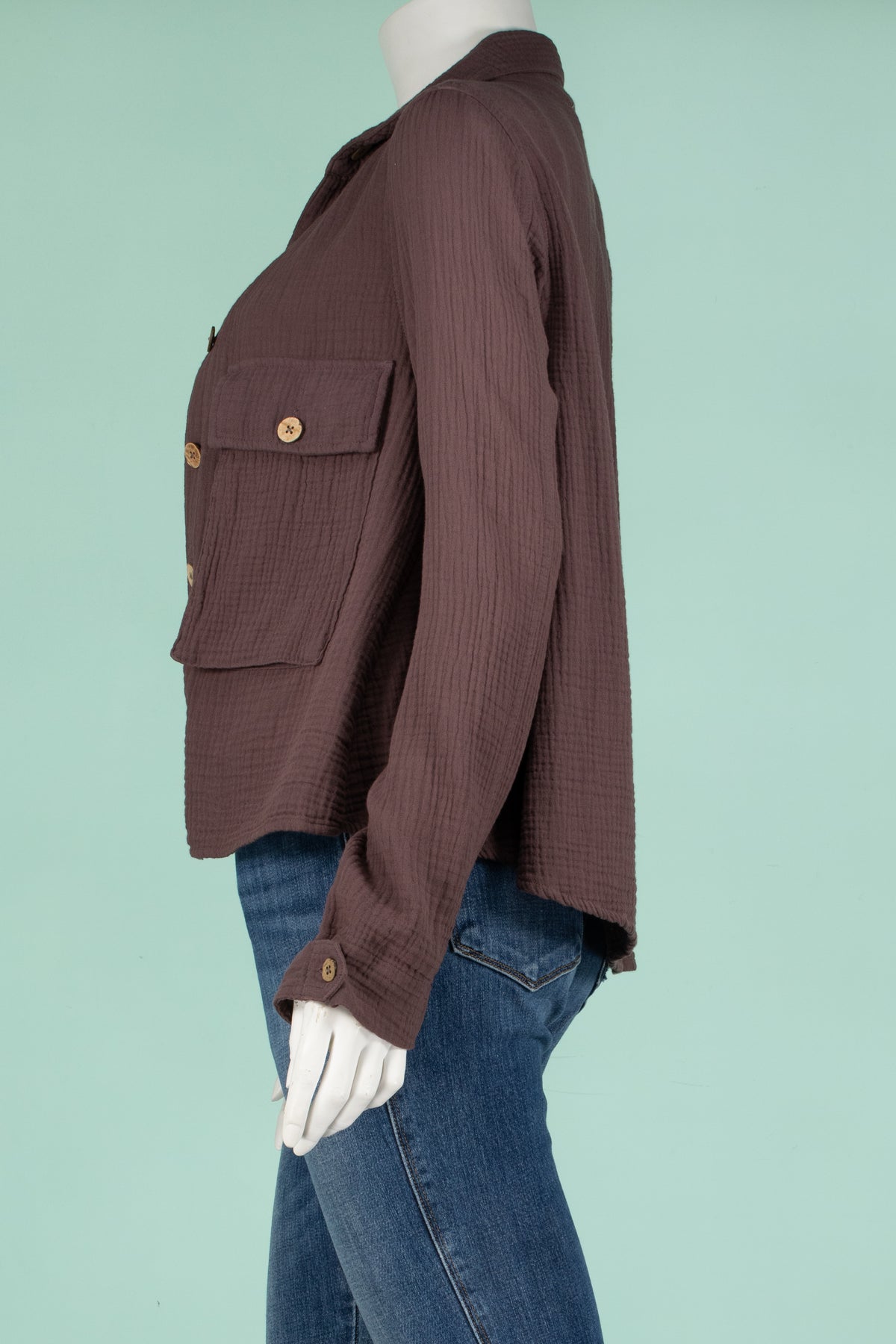 Gauze Button Jacket